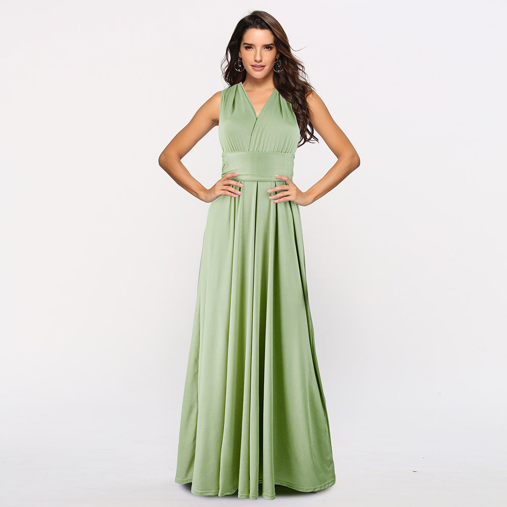 Women Multi Way Wrap Long Dress Bridesmaid Dress Evening Dress.