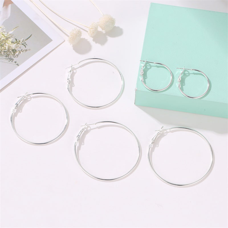 Hoop Earring 6 Pcs Set