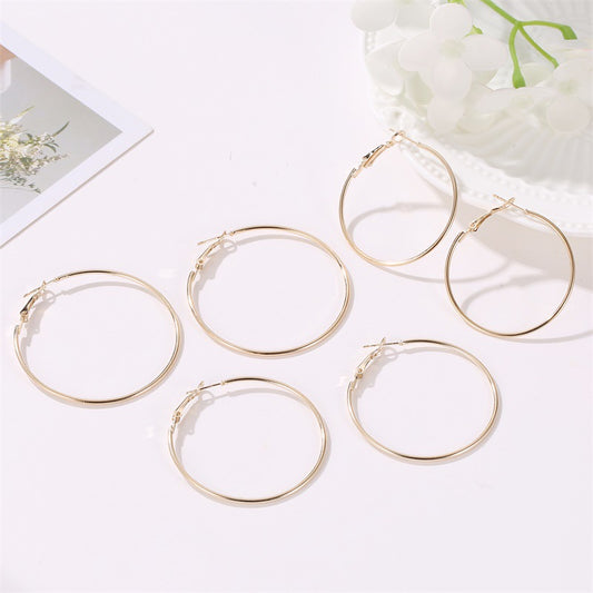 Hoop Earring 6 Pcs Set