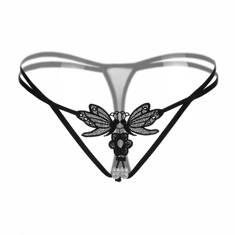 Women's Sexy Crotchless Lingerie Thong.