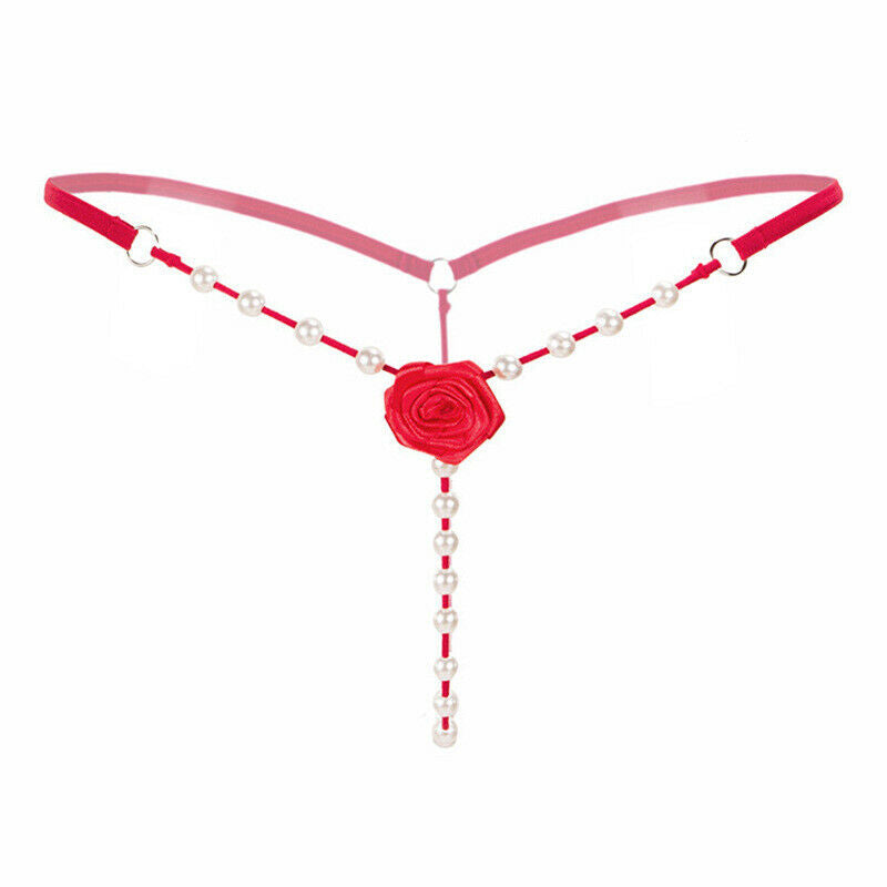 Women's Sexy Crotchless Lingerie Thong.