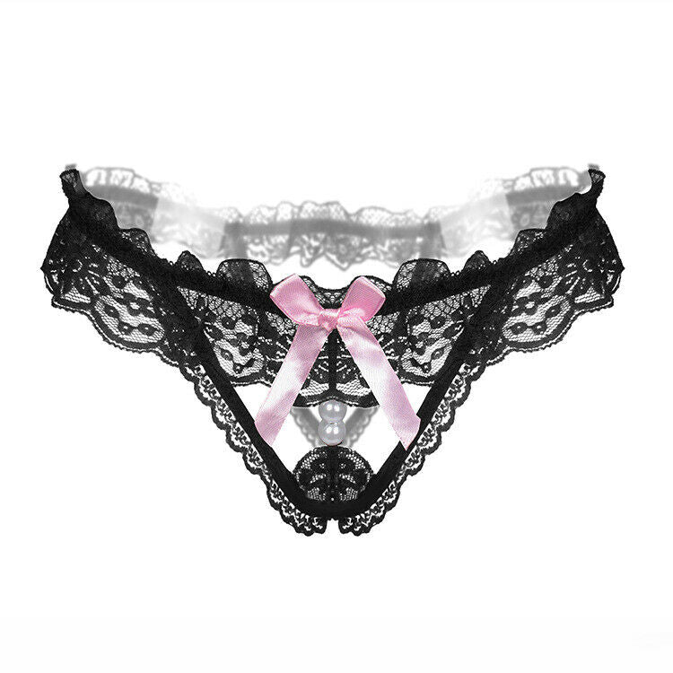 Women's Sexy Crotchless Lingerie Thong.