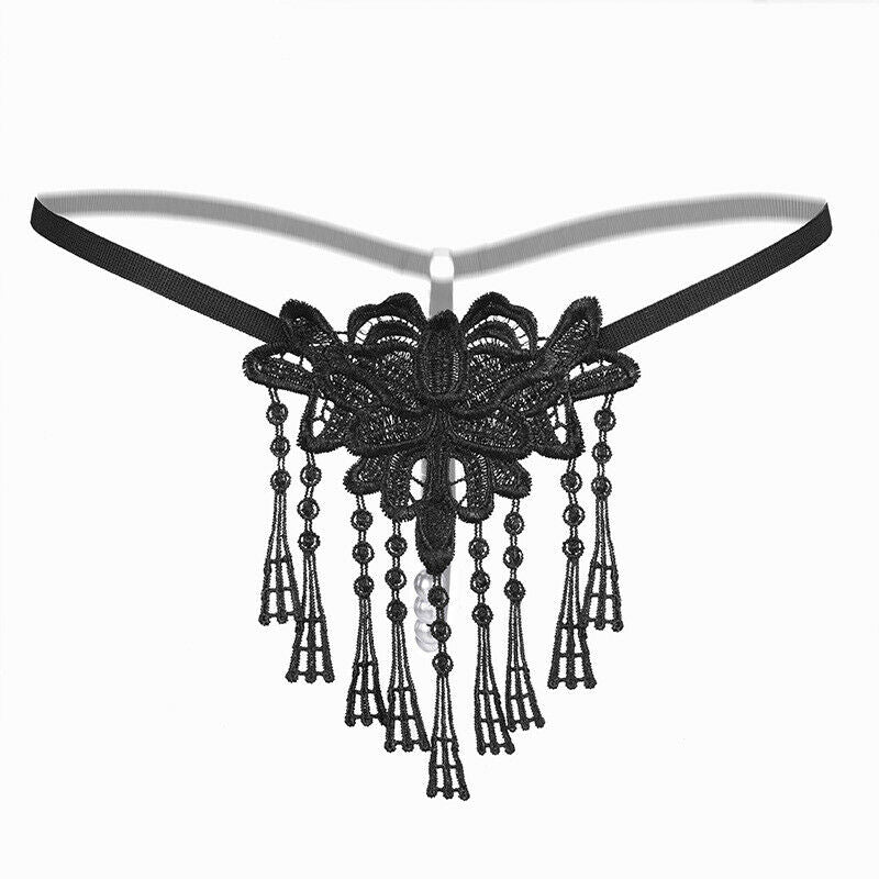 Women's Sexy Crotchless Lingerie Thong.