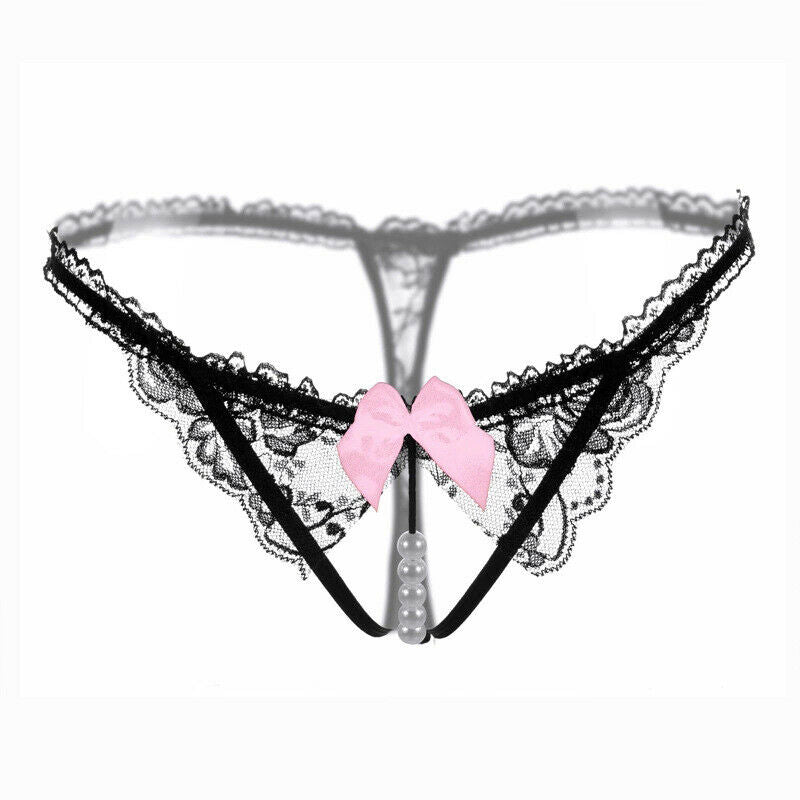 Women's Sexy Crotchless Lingerie Thong.