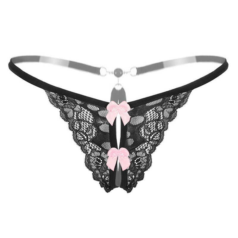 Women's Sexy Crotchless Lingerie Thong.