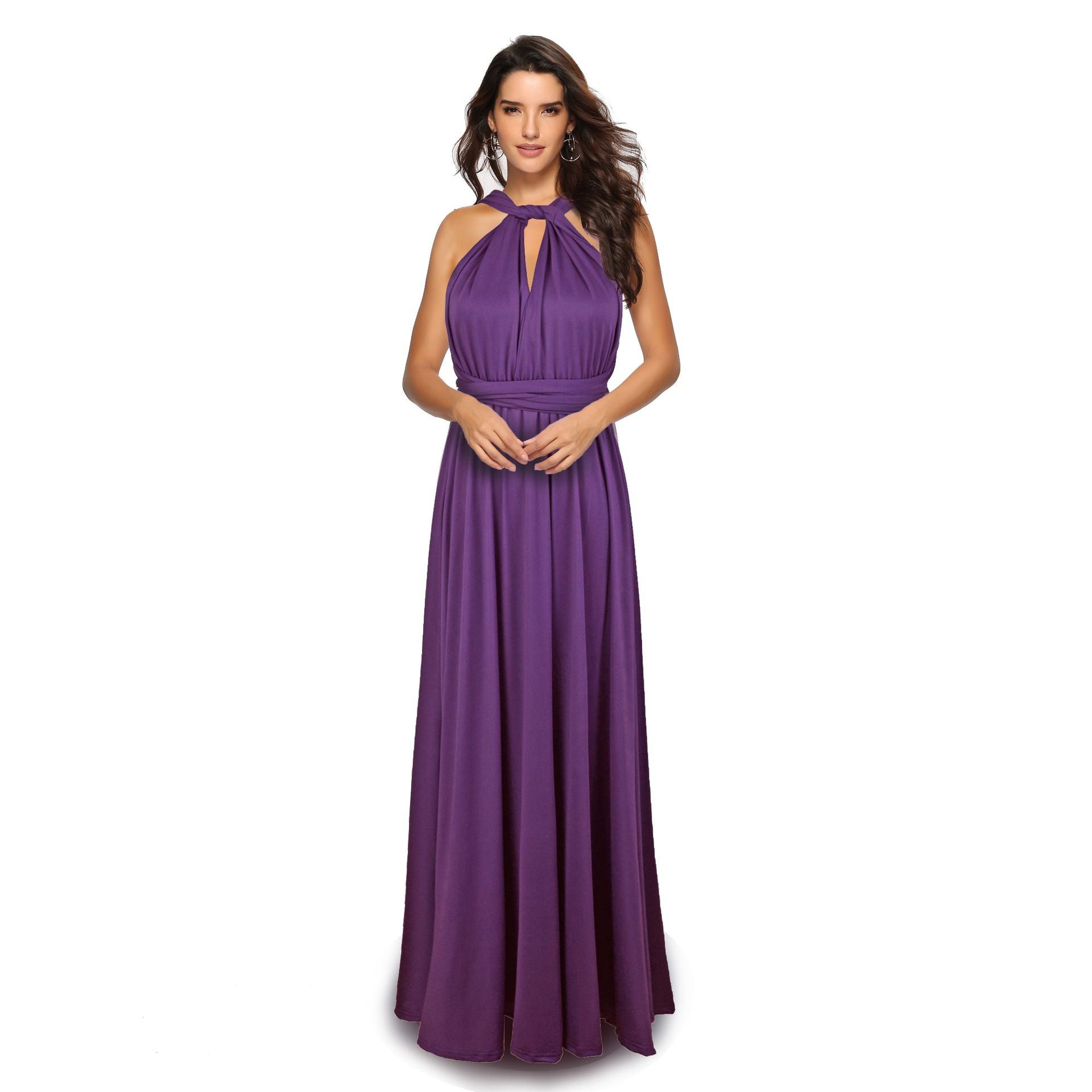 Women Multi Way Wrap Long Dress Bridesmaid Dress Evening Dress.