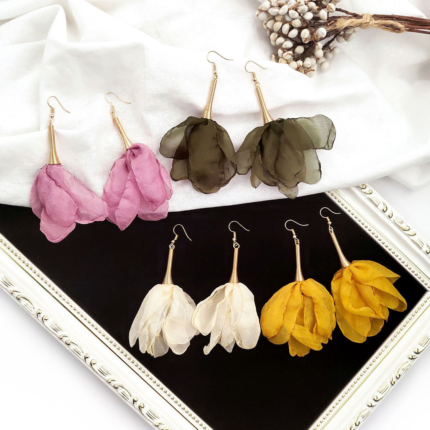 Lace Flower Earrings