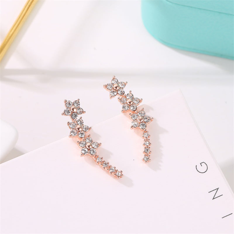 Rhinestone Stars Earrings