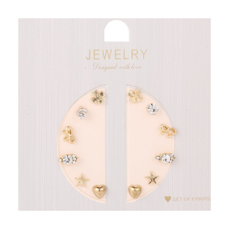 6 Pair Sets Collection Earrings