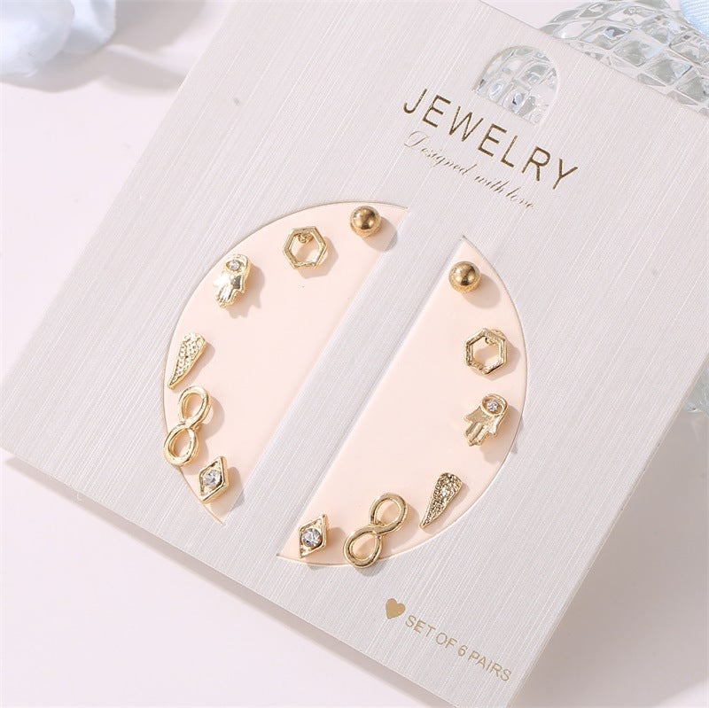 6 Pair Sets Collection Earrings