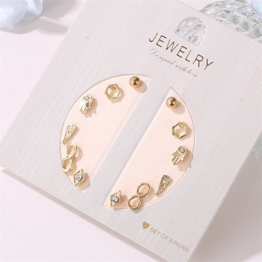 6 Pair Sets Collection Earrings