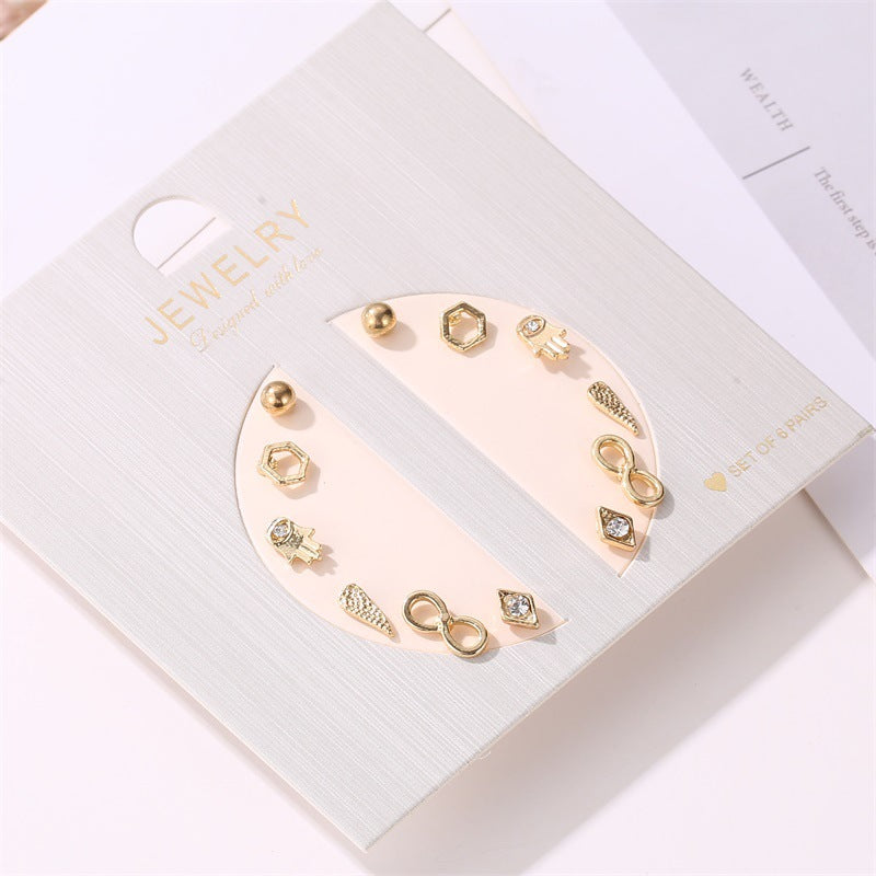 6 Pair Sets Collection Earrings