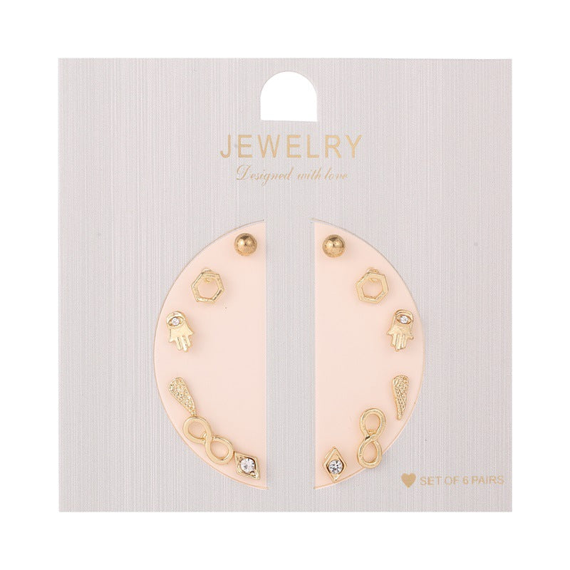 6 Pair Sets Collection Earrings