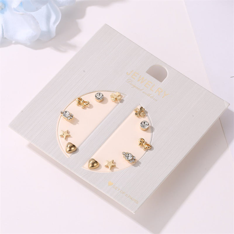 6 Pair Sets Collection Earrings