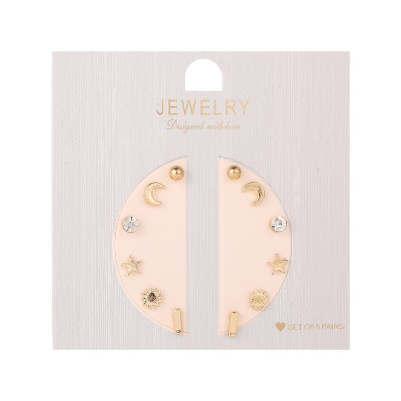 6 Pair Sets Collection Earrings