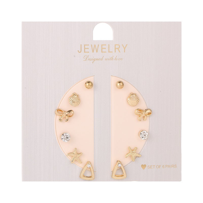 6 Pair Sets Collection Earrings