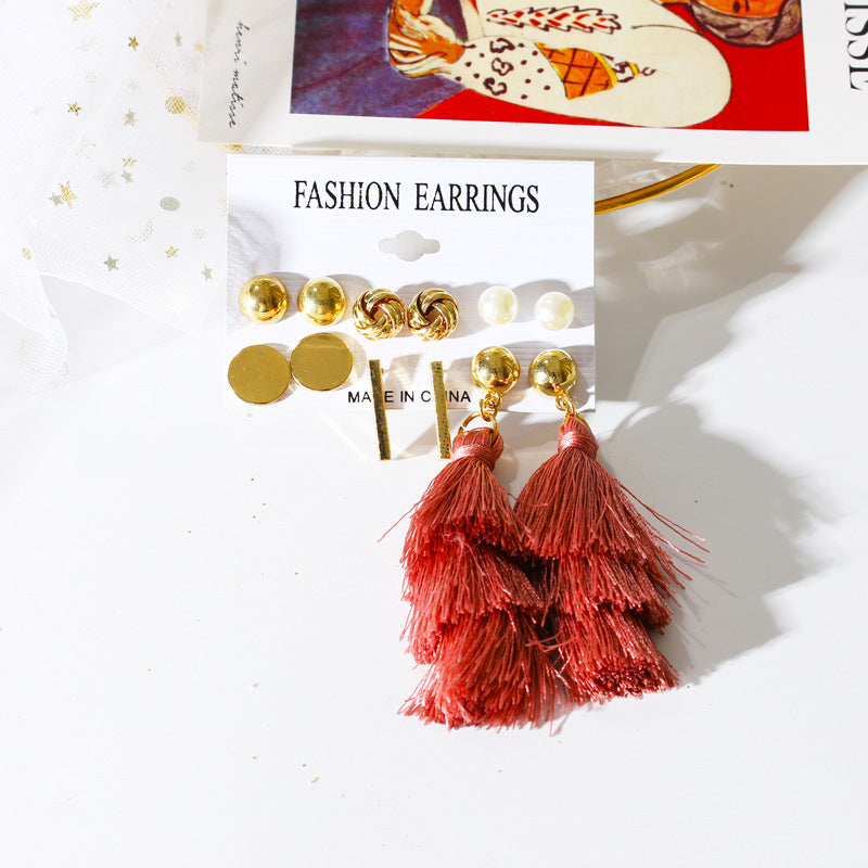 6 Pairs Earring Sets