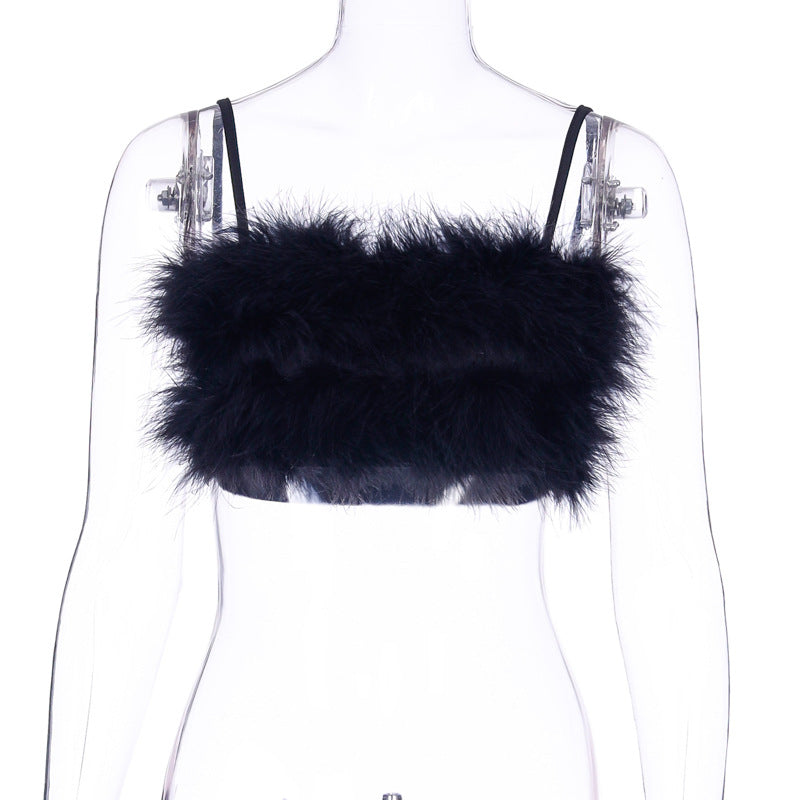 Fluffy Fur Cami Top