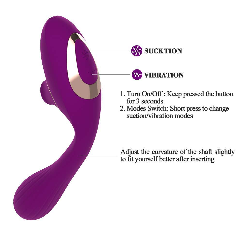 Flexible Vibrator Massager Air Pleasure Clitoral Suction - M I I X A S