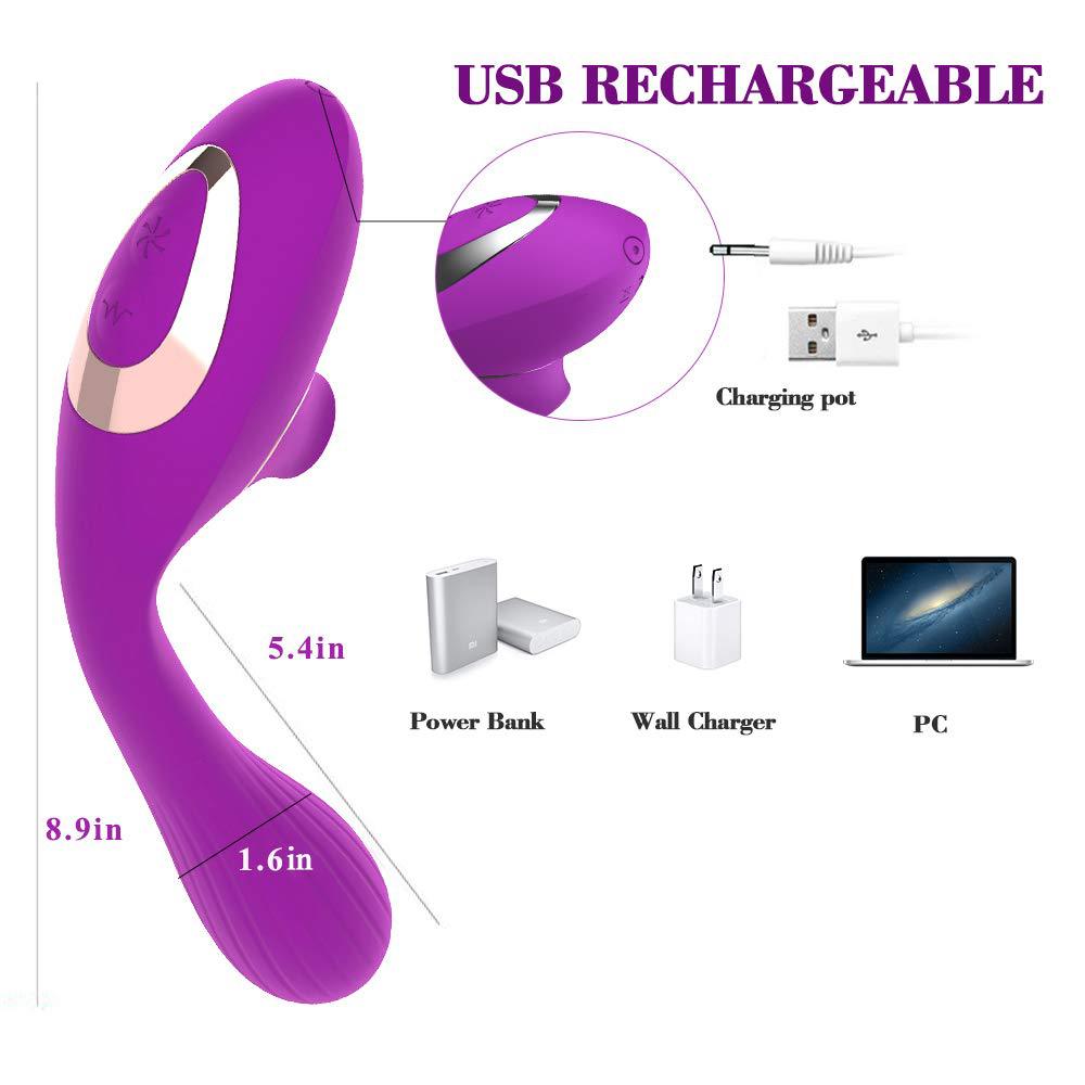 Flexible Vibrator Massager Air Pleasure Clitoral Suction - M I I X A S