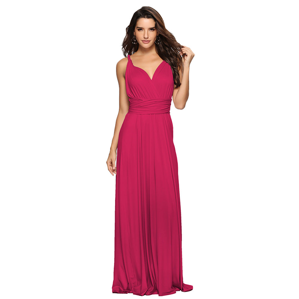 Women Multi Way Wrap Long Dress Bridesmaid Dress Evening Dress.