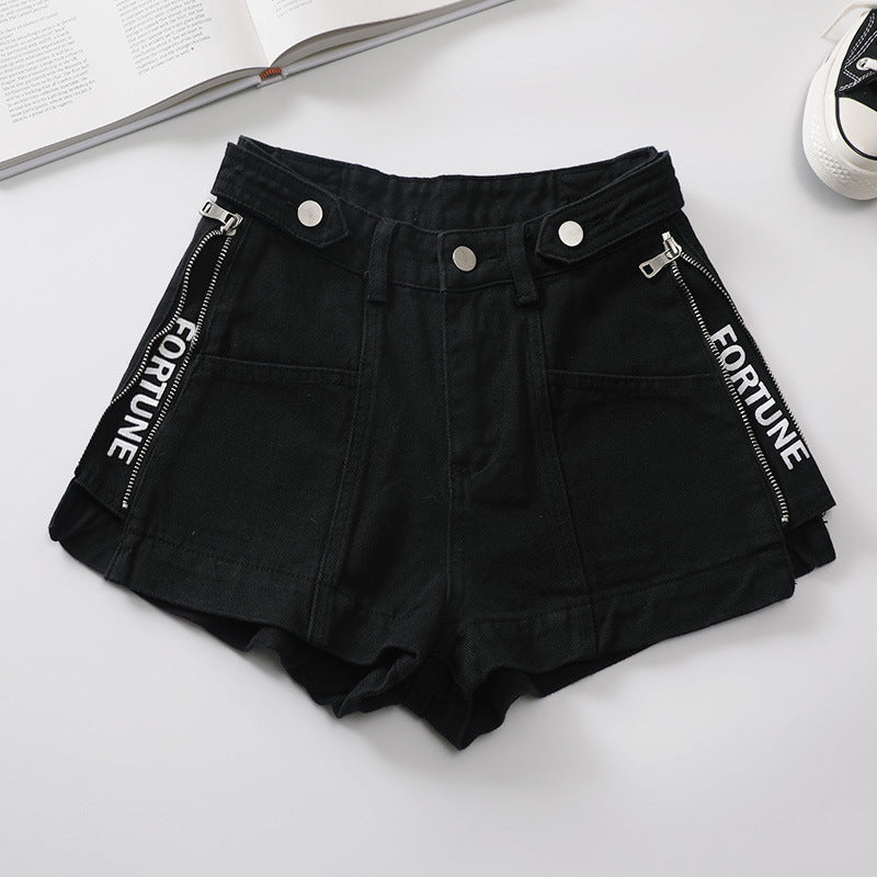 Women High Waist Short Jeans