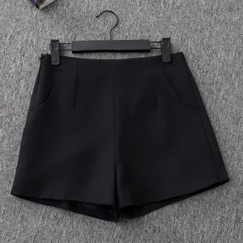 A Line Wide Leg Shorts Pants - M I I X A S