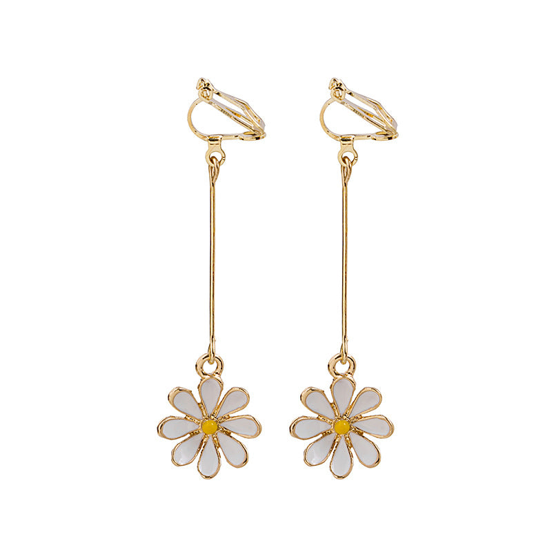 White Daisy Earrings/Clip-on Earrings