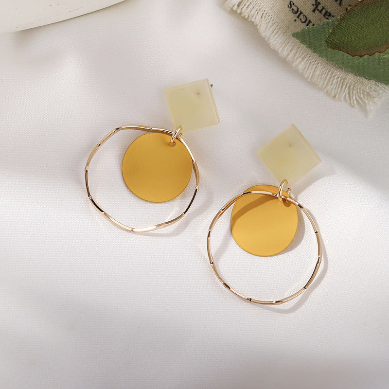 Yellow Series Floral Design Earrings