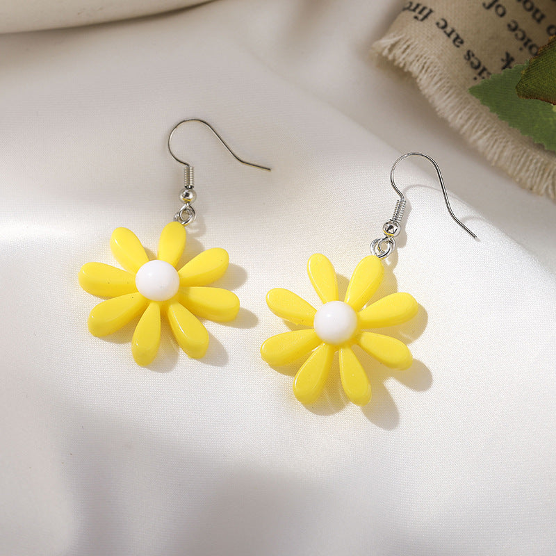 Yellow Series Floral Design Earrings