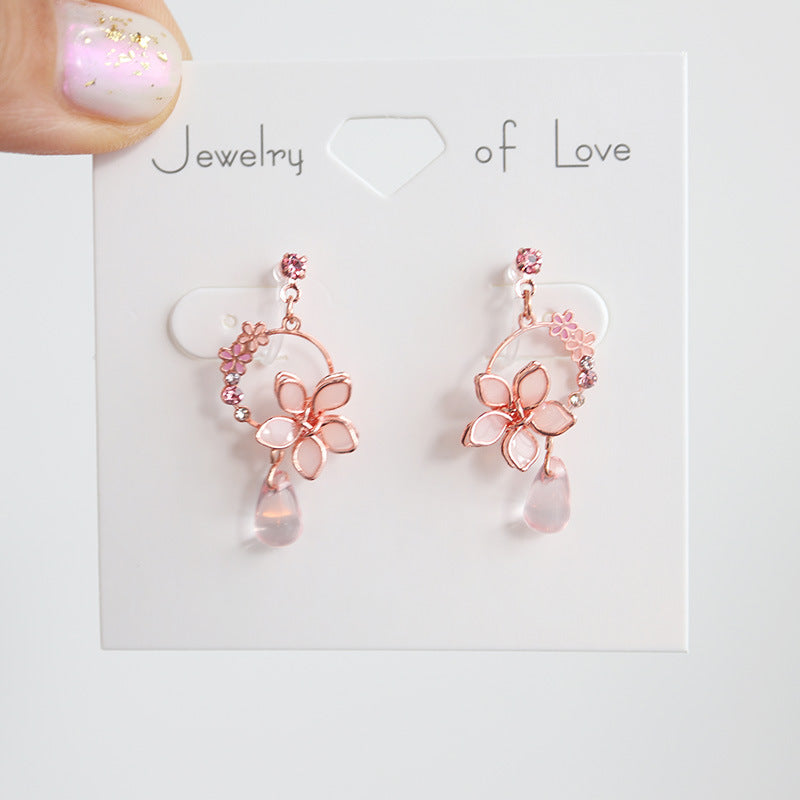 Sweet Floral Earrings/Clip On Earrings