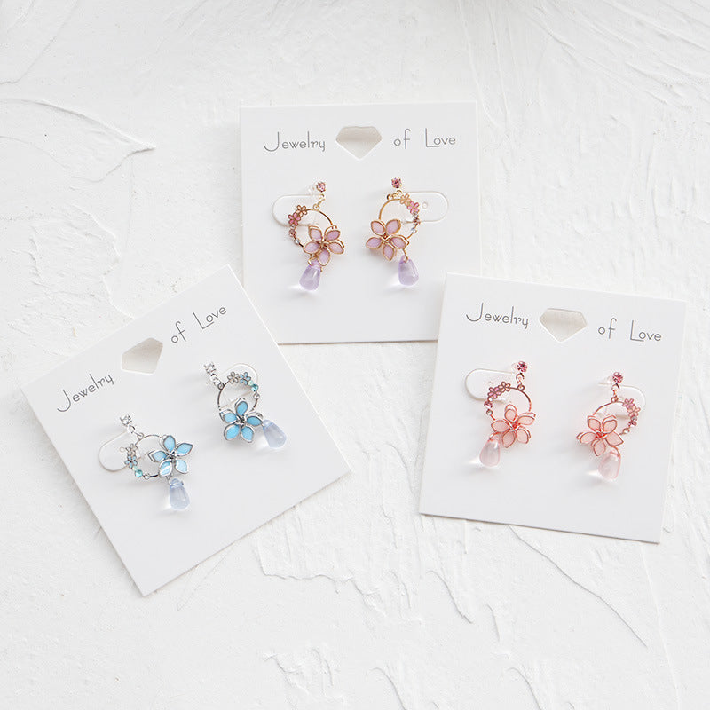 Sweet Floral Earrings/Clip On Earrings