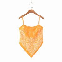 Floral Cami Top Satin Beach Wear  - M I I X A S