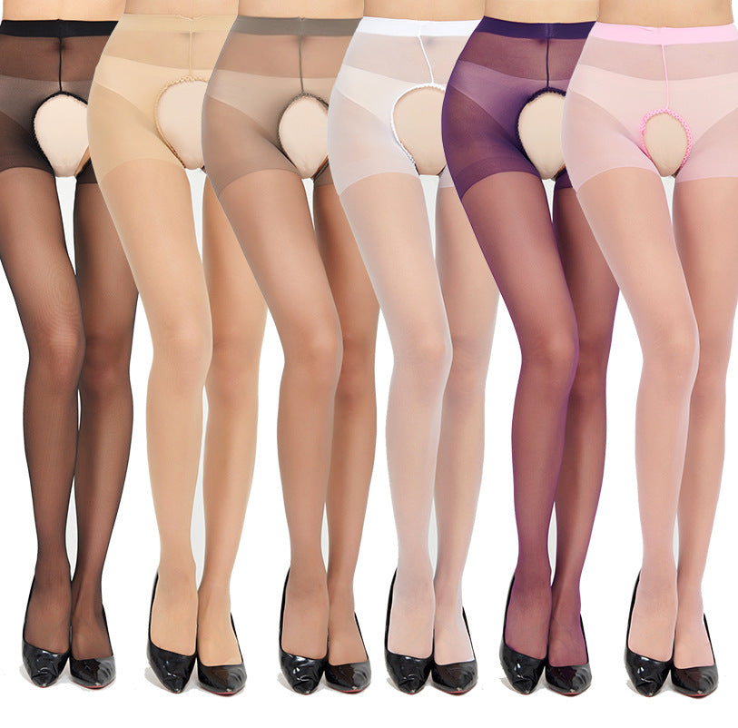 Women Lingerie Crotchless Mesh Stockings - M I I X A S