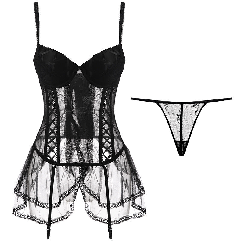 Push-up Corset Lace Lingerie Suit