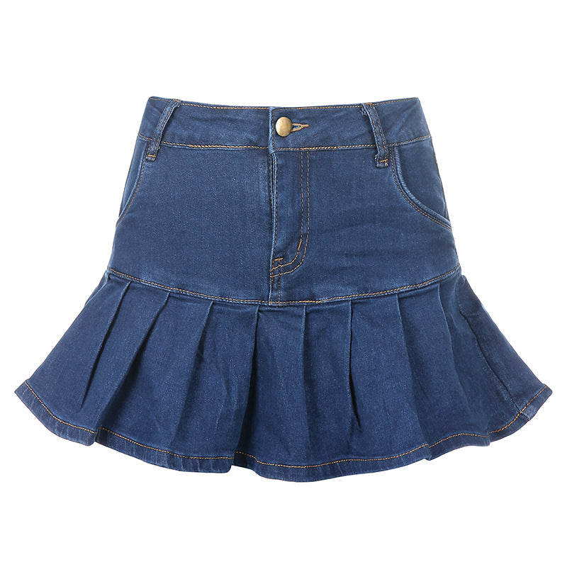 Women Ruffles High Waist Short Skirts