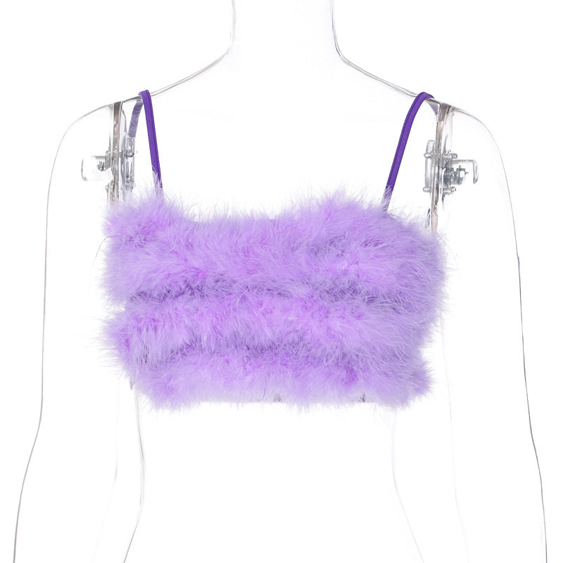 Fluffy Fur Cami Top