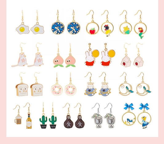 Cute Cartoon Series Stud Earrings