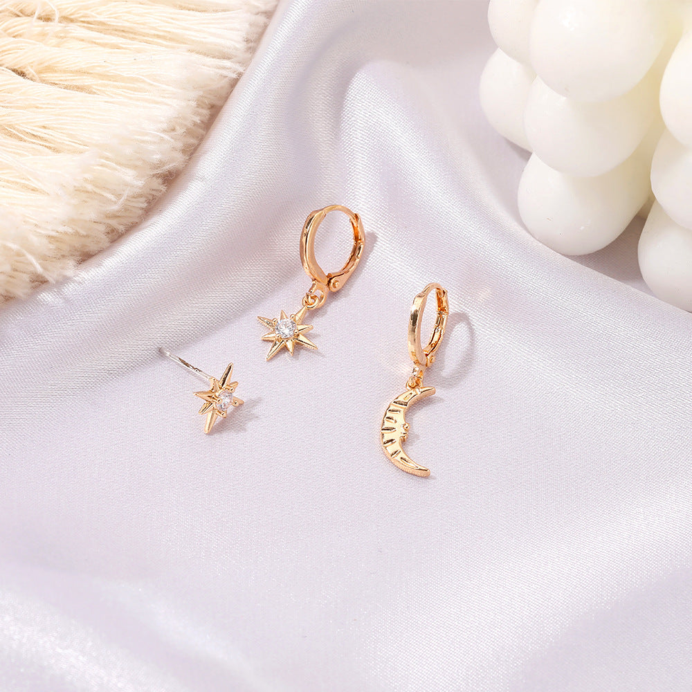 Stars Moon Earring Sets