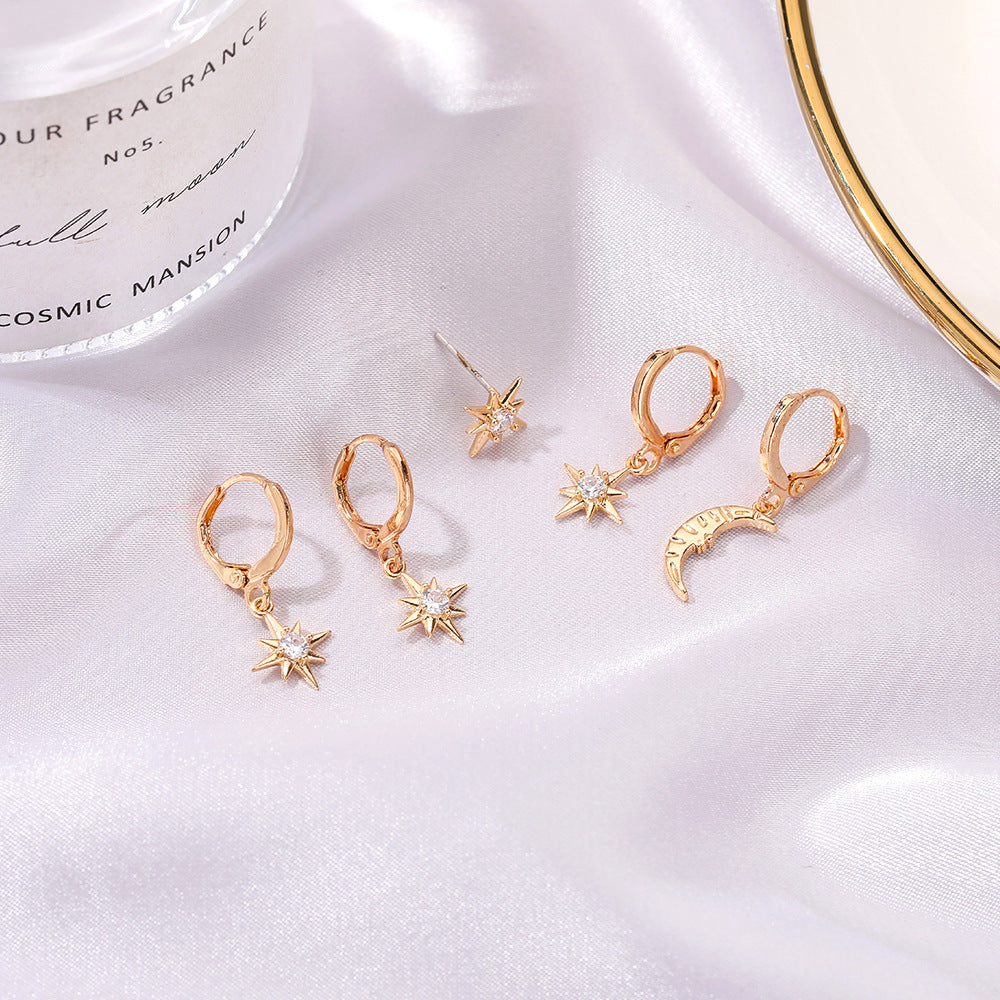 Stars Moon Earring Sets