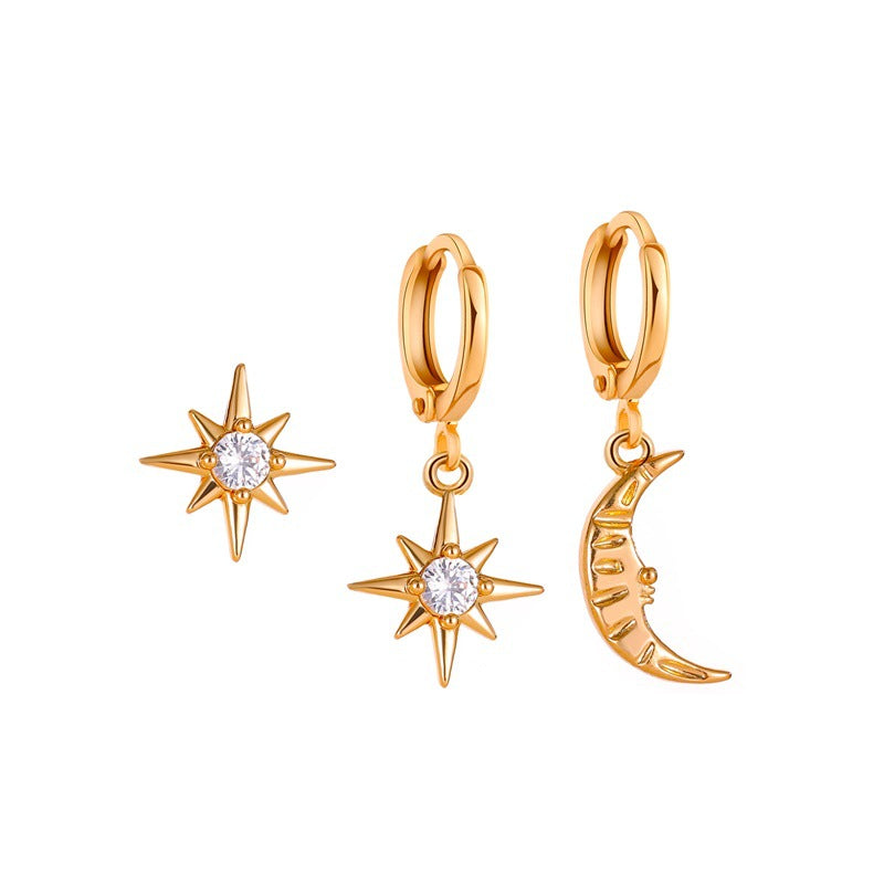 Stars Moon Earring Sets