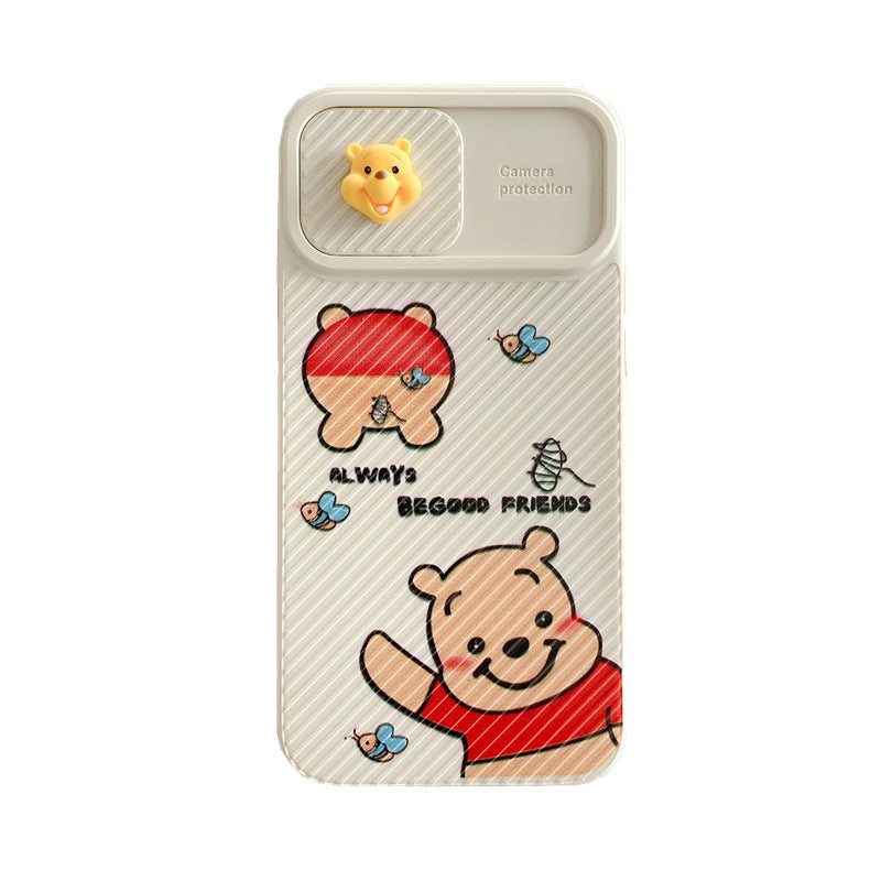 Cute Cartoon Winnie The Pooh Tigger Camera Protection IPhone Cases