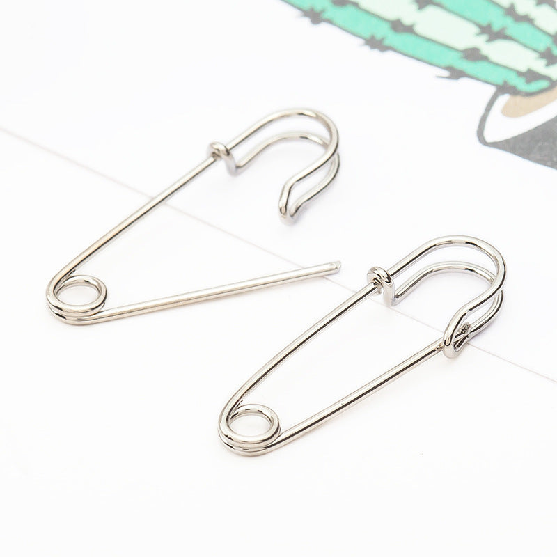 Safety Pin Design Earrings