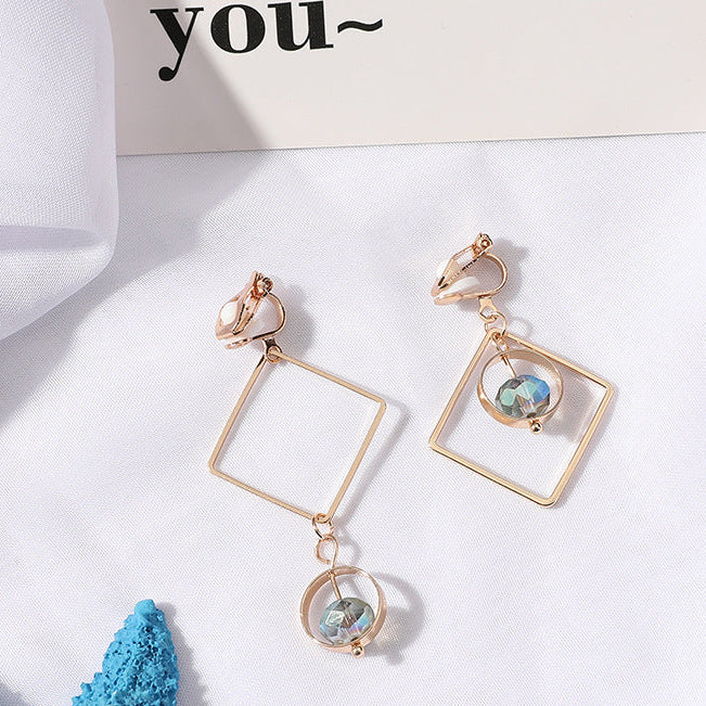 Blue Series Crystal Earrings/Clip-on Earrings