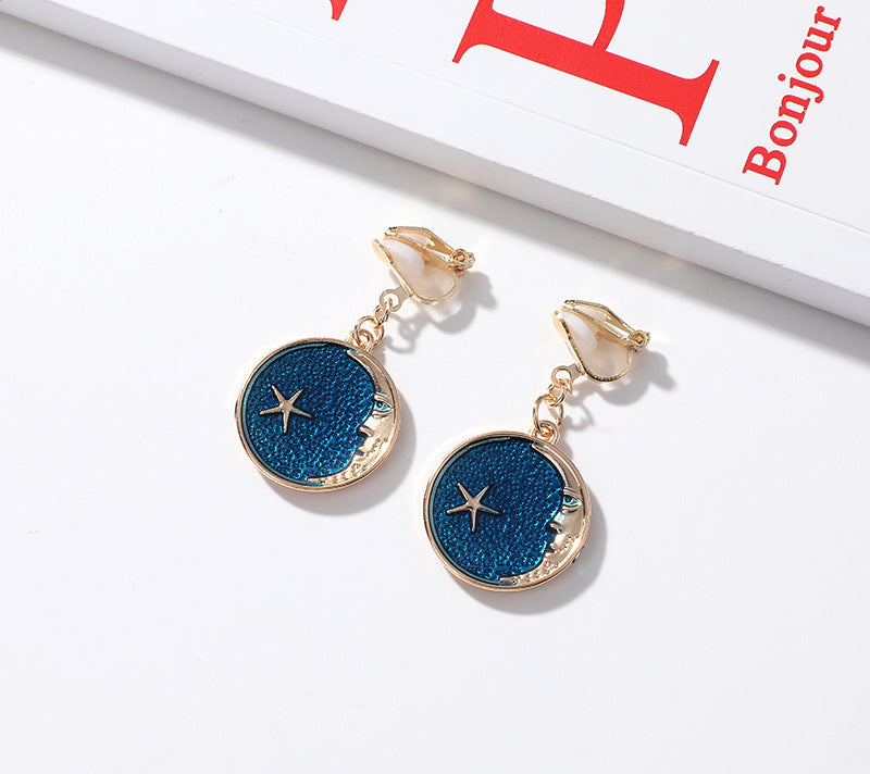 Blue Series Crystal Earrings/Clip-on Earrings