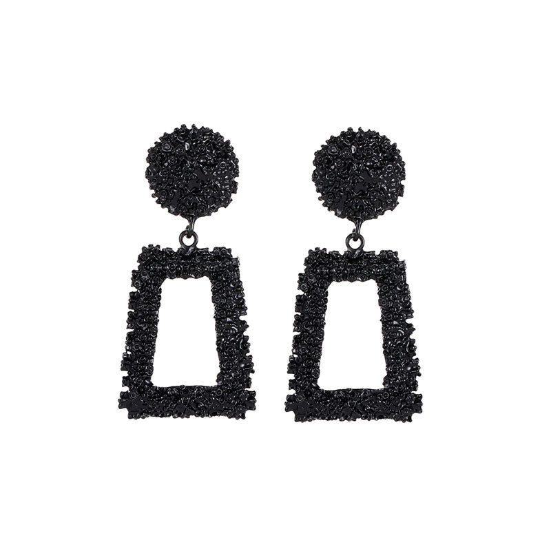 Embossed Trapezoid Earrings