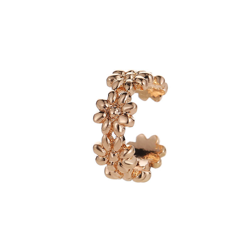 Floral U-Shaped Daisy Ear Cuff