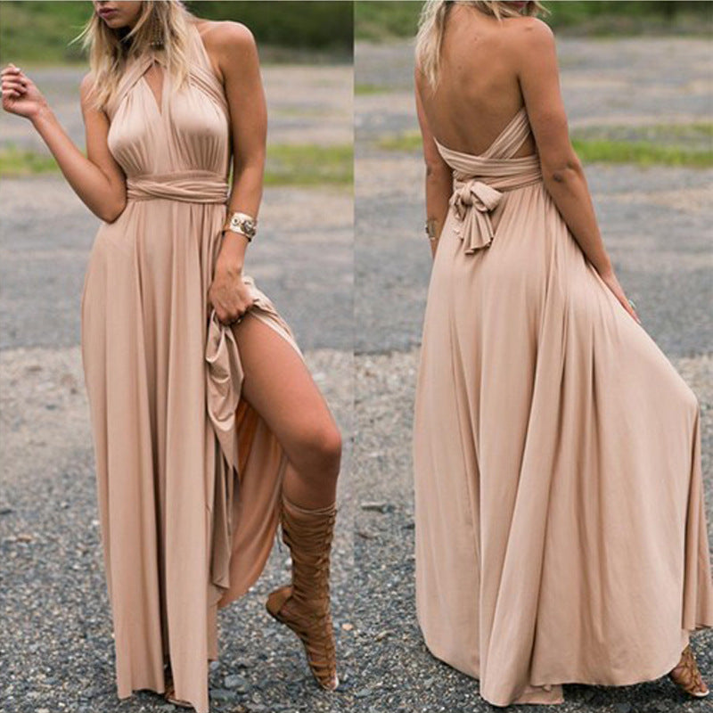 Women Multi Way Wrap Long Dress Bridesmaid Dress Evening Dress.