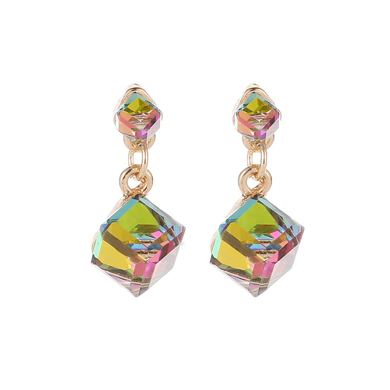 Crystal Cube Earrings