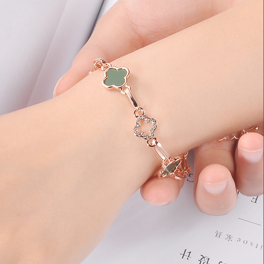 Clover Crystal Bracelet